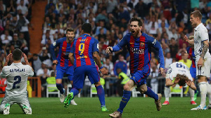 Lionel Messi Santiago Bernabeu