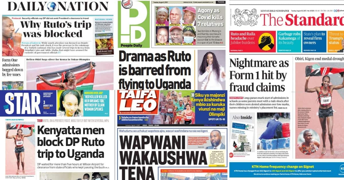 Magazeti ya Kenya leo