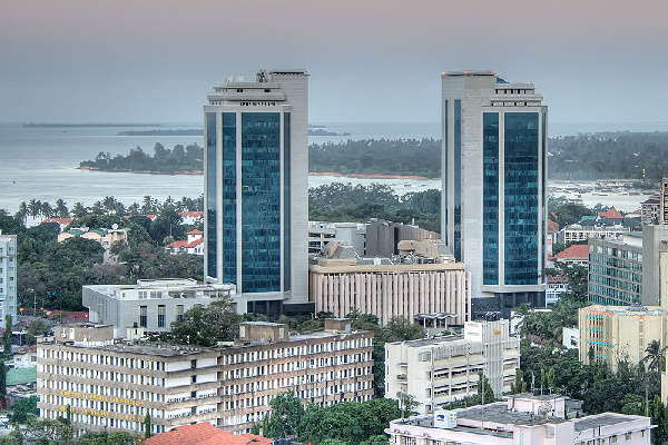 Majengo ya Benki Kuu, Dar es Salaam.