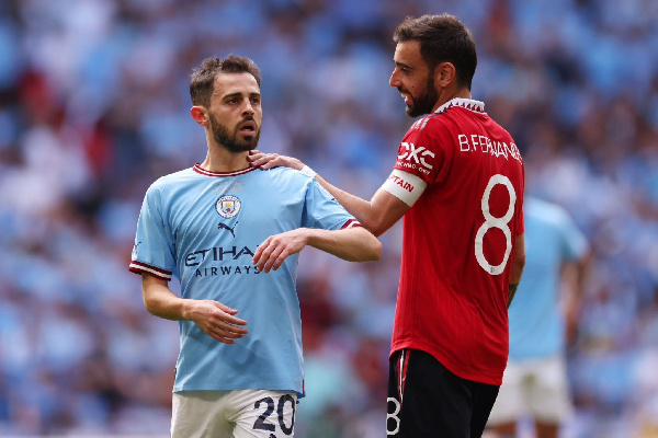 Bruno Fernandes vitani na Bernardo Silva