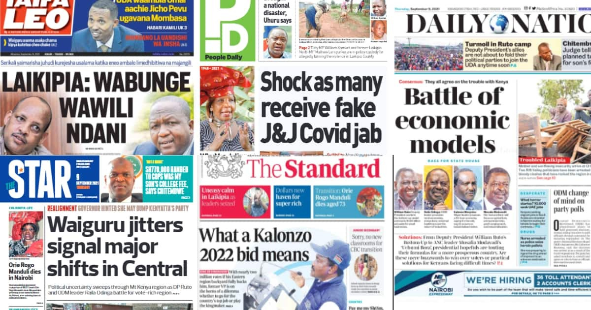 MAGAZETI KENYA: Wakenya walidungwa maji na kutapeliwa ni chanjo ya Covid-19