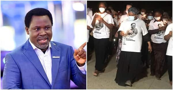 Moto wazuka katika kanisa la Nabii T B Joshua wakati wa ibada ya wafu