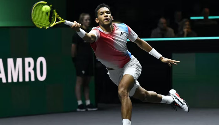 Felix Auger-Aliassime akiwa kwenye mashindano ya Rotterdam Open