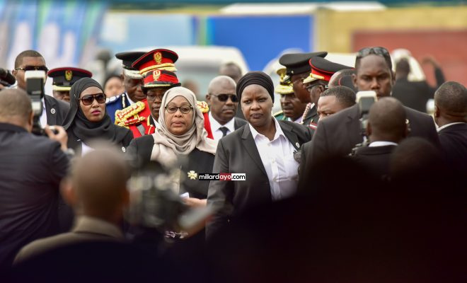 PICHA 5:Rais Samia  ashiriki ibada ya mwisho ya kumuombea hayati Dkt Magufuli Chato