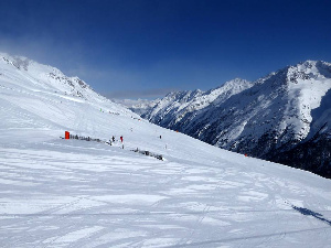 Skiing Alps