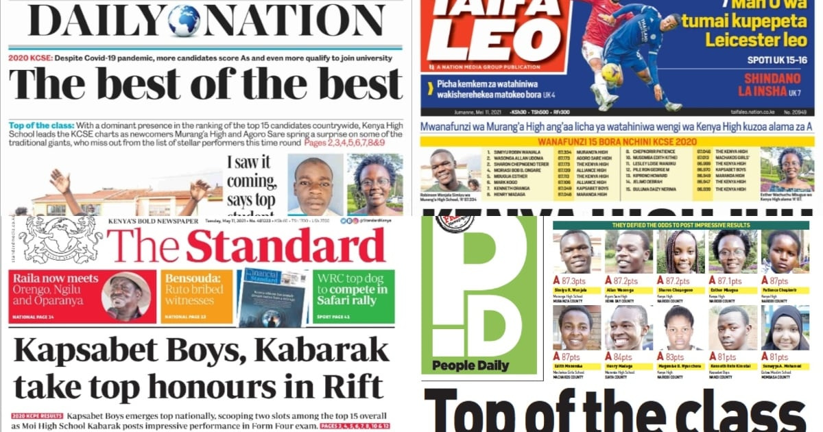 Magazeti Jumanne, Mei 11: Viongozi wa Pwani wamtafutia Ruto mgombea mwenza