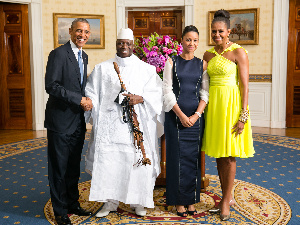 Yahya Jammeh With Obamas 2014