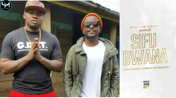 Khaligraph Jones akiwa na Nyashinski