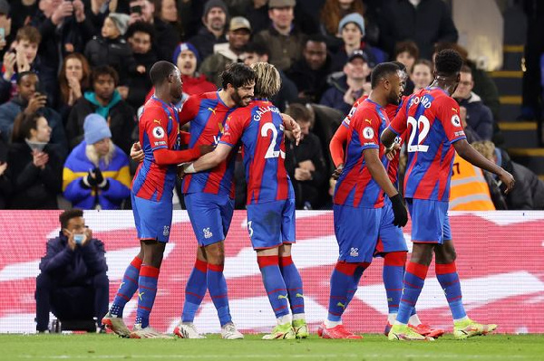 Crystal Palace wakishangilia ushindi dhidi ya Everton