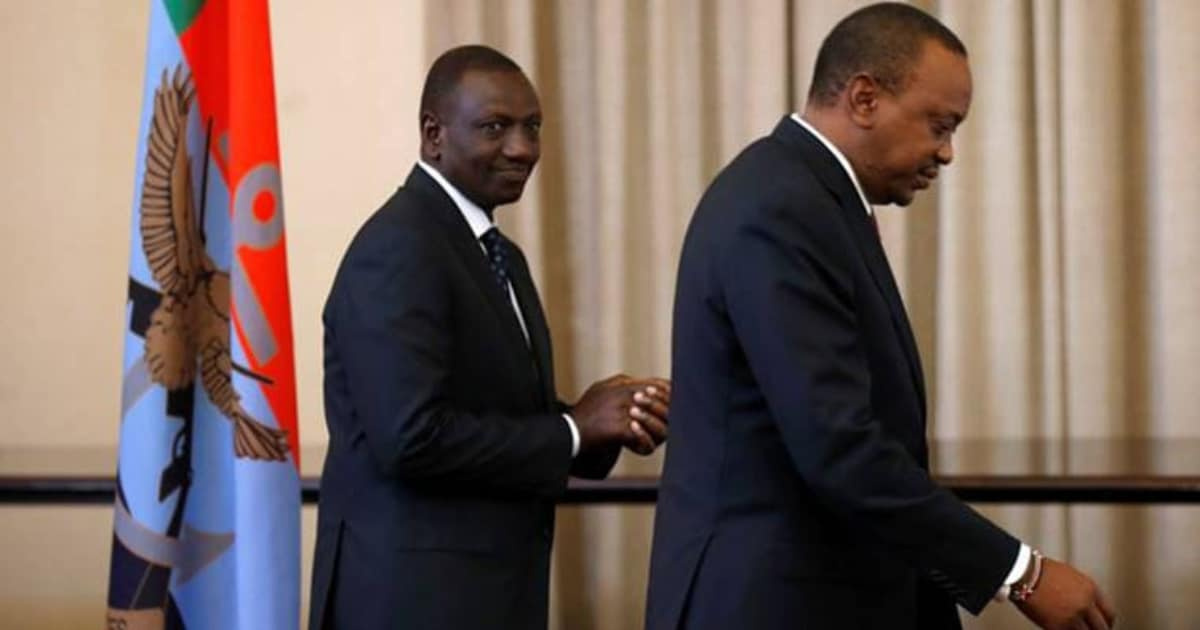 DP Ruto afungiwa nje ya Ikulu wakati wa makaribisho ya Suluhu Kenya