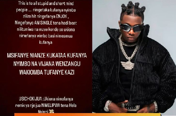 Ray Vanny awajia jia wanaomsema anapita na upepo wa remix