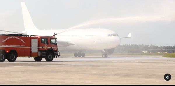 Ndege kubwa ya  Ureno yawasili Zanzibar