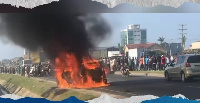 Gari lateketea kwa moto Mbezi Beach