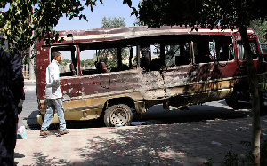 SABC News Bus Blast AFP