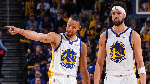 Steph Curry kushoto, Klay Thompson kulia