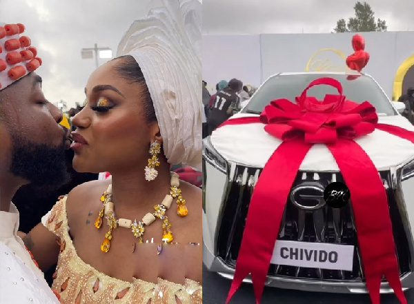 Davido amzawadia ndinga kali Chioma siku ya harudi yao