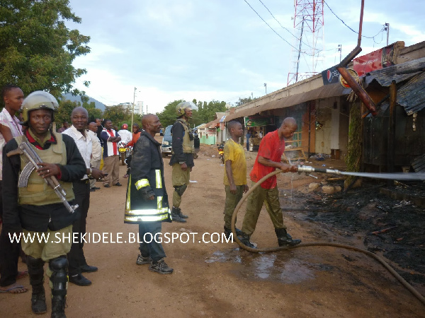 Madhara ya moto uliowaka Stendi ya Msamvu Morogoro