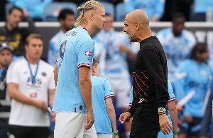 Haaland Pep Guardiola Man City