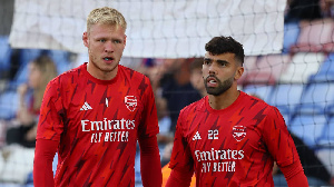 Arsenal Goalkeepers Aaron Ramsdale David Raya