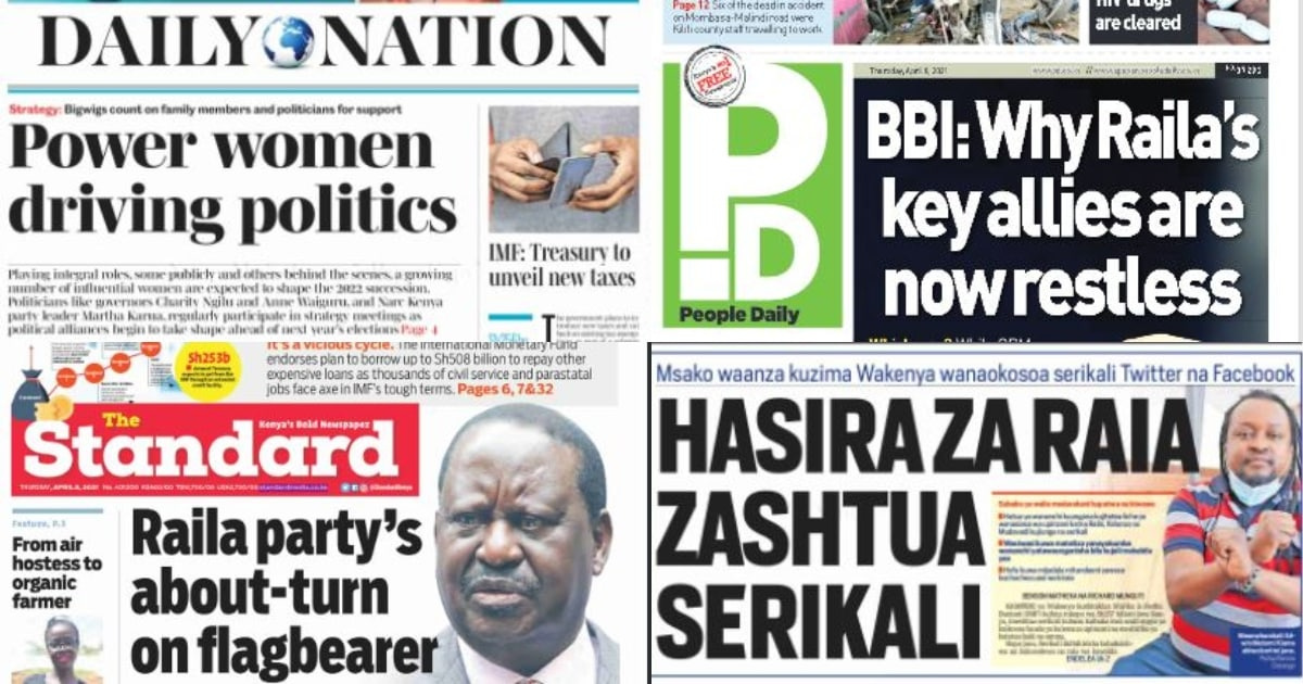 Magazeti, Alhamisi, Aprili 8: Wengi kufutwa kazi serikalini Kenya kupewa mkopo