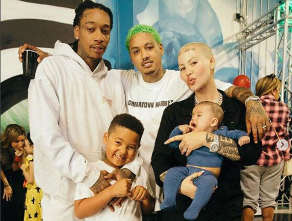 Amber Rose asherehekea birthday ya mwanaye na wanaume aliozaa nao