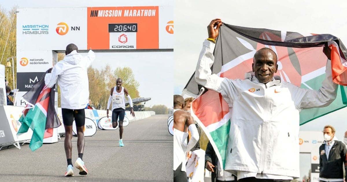 Eliud Kipchoge ang'aa kwenye mbio za Marathon nchini Uholanzi