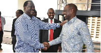 Raila na Naibu Rais William Ruto