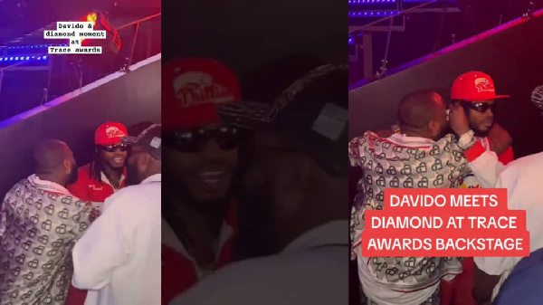 Diamond, Davido wakutana uso kwa uso Tuzo za Trace