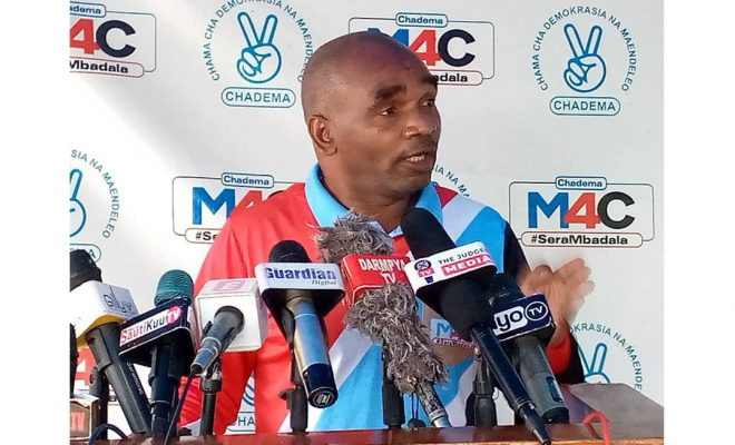 CHADEMA yakataa kushiriki Uchaguzi Jimbo la Muhambwe