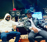 Ommy Dimpoz akiwa studio na Fally Ipupa