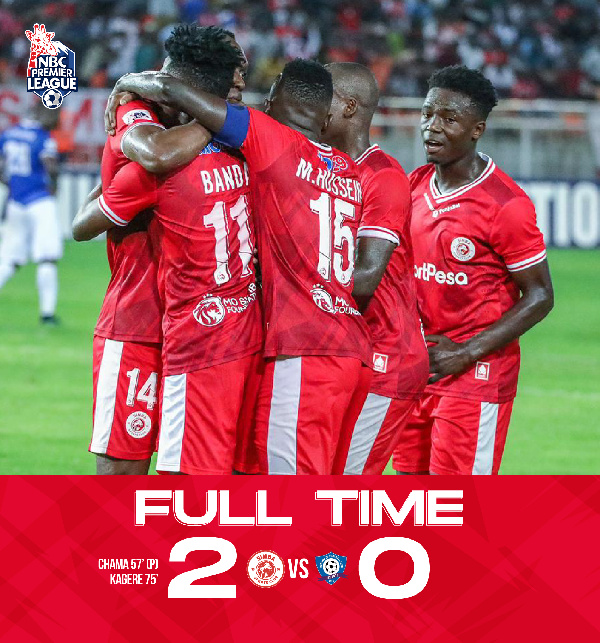 Simba imeibuka na ushindi wa Magoli 2-0