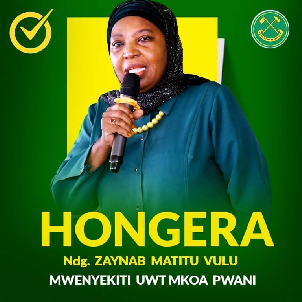 Huyu hapa Mwenyekiti Jumuia ya Umoja wa Wanawake CCM Pwani