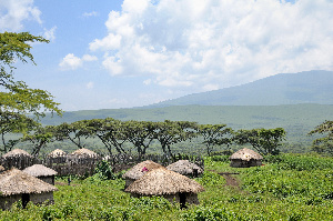 Maasai Boma In Ngorongoro Conservation Area