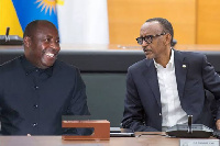 Rais wa Burundi Evariste Ndayishimiye na Rais wa Rwanda Paul Kagame