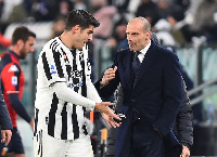 Morata akiwa na Allegri