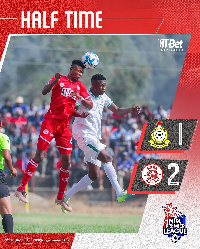 #NBCPLUPDATES: Half time Prisons 1-2 Simba