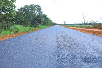 Sehemu ya barabara inayojengwa Mkoani Kigoma