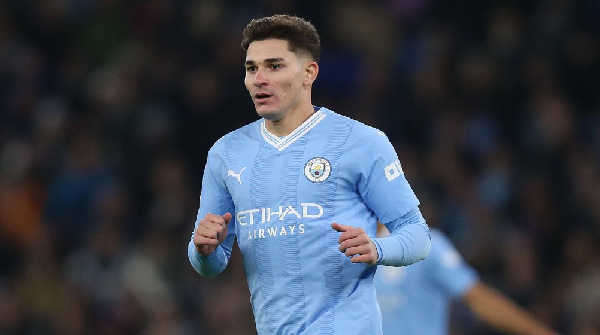 Mshambuliaji wa Manchester City Julian Alvarez