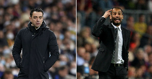 Xavi Pep Guardiola Barcelona