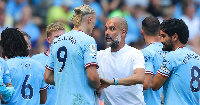 Pep Guardiola na Erling Halaand