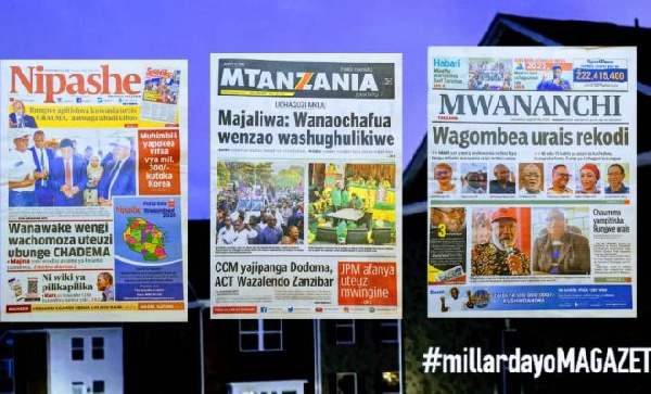 Habari kubwa za Magazeti ya Tanzania leo August 10, 2020