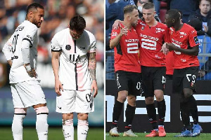 Rennes 2 PSG 0 Lionel Messi Brought Back To Earth With A Bump As PSG Suffer Shock Loss Days After Ta