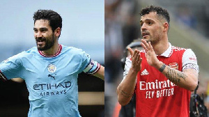 Kapten Manchester City Ilkay Gundogan Dan Bintang Arsenal Granit Xhaka