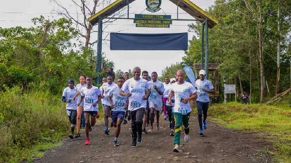 Washiriki wa Anapa marathon