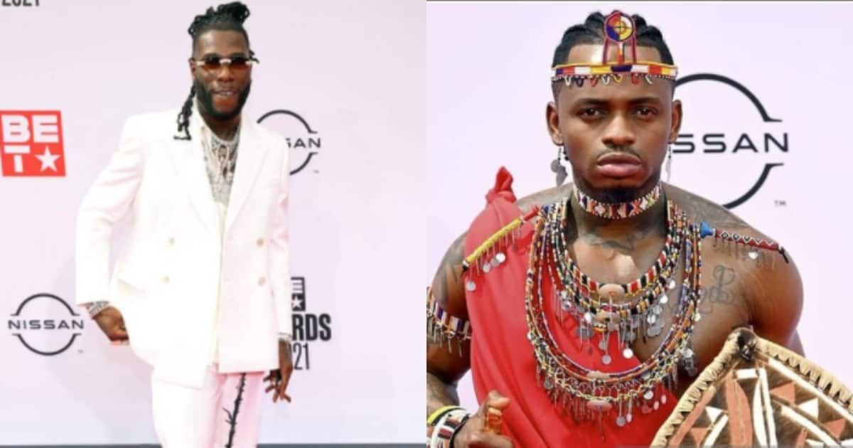 Burna Boy ambwaga Diamond, Wizkid kwenye tuzo za BET