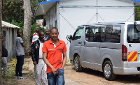 Embakasi East MP Babu Owino at Kilimani Police Station in Nairobi