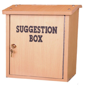 Wooden Suggestion Box