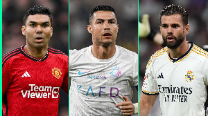 Man Utd Midfielder Casemiro Al Nassr Striker Cristiano Ronaldo Real Madrid Defender Nacho Fernandez.