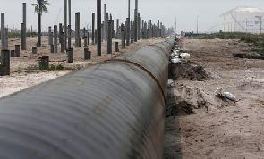 An Oil Pipeline Is Laid Next To The Vopak Dialog