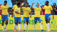 Wachezaji wa timu ya Mamelodi Sundowns